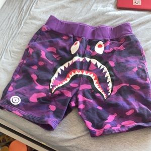 COPY - Bape Purple Camo Shorts